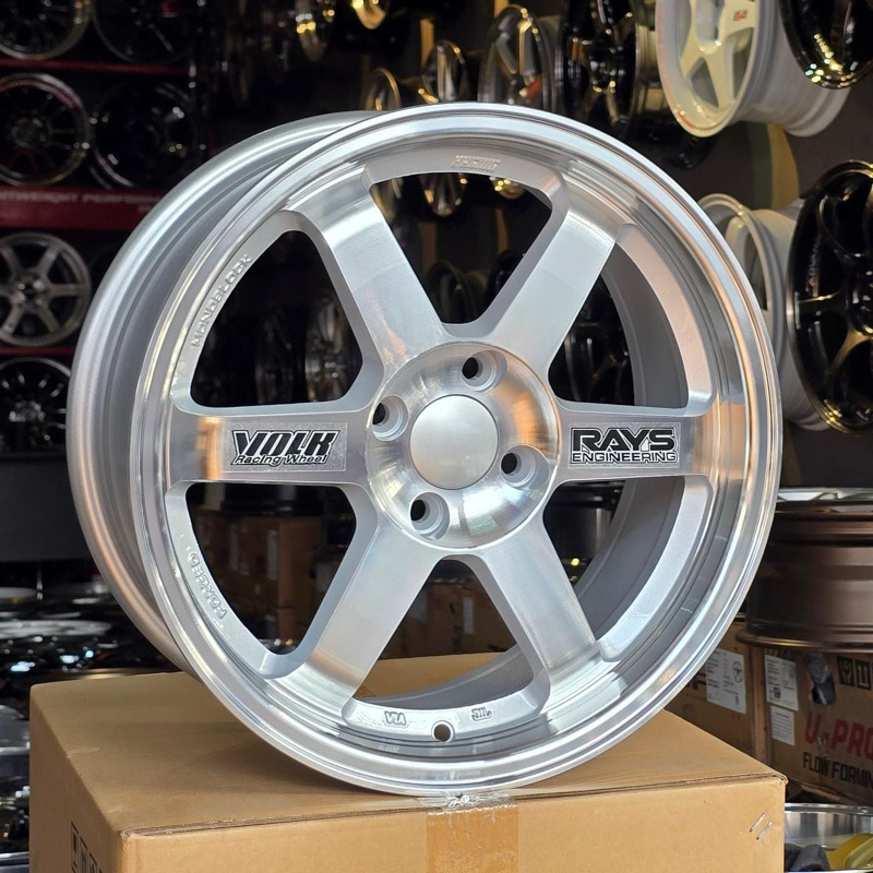 velg mobil r16 RAYS TE37 FULL POLISH velg ring 16 Raize City Freed Jazz Yaris
