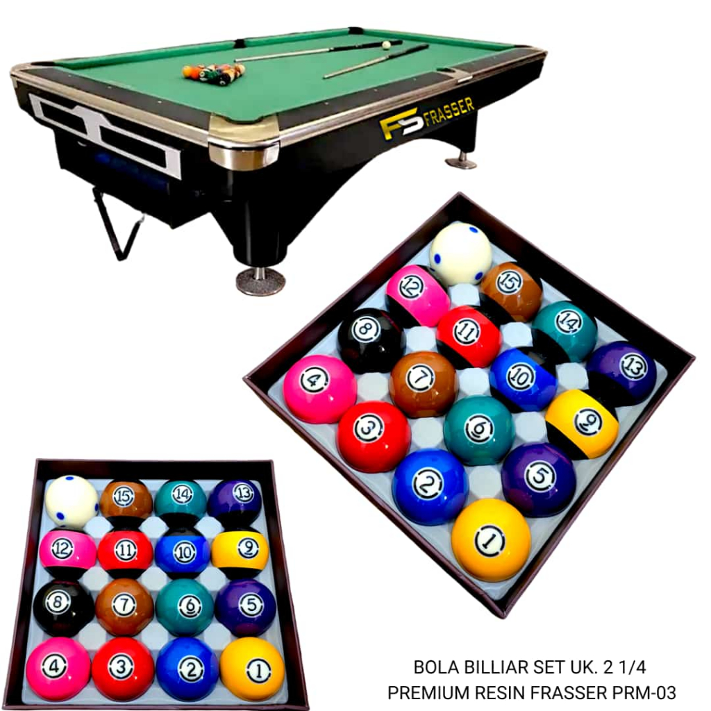 Frasser Bola Biliar Bola Billiard Bola Bilyar Premium Bola Belgi Bola Premier Belgium Tournament BLB