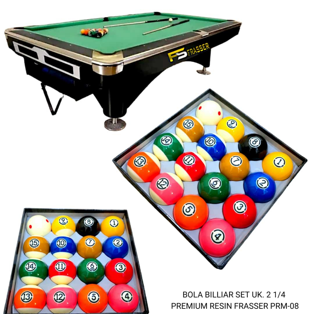 Frasser Bola Biliar Bola Billiard Bola Bilyar Premium Bola Belgi Bola Premier Belgium Tournament