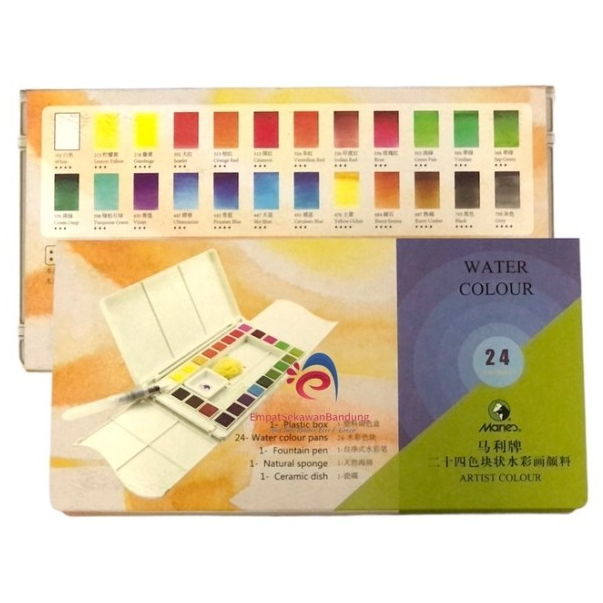 

MARIES WATER COLOUR SET W-4024 24WARNA/ CAT AIR