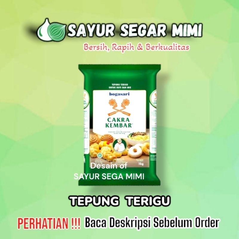 

Tepung CAKRA KEMBAR Kemasan 1kg - Sayur Segar Mimi