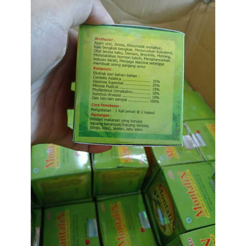 

COD KIRIM HARI INI 1 pack 10 sachet × 4 kpsl aturan minum: *minum secara teratur 2 kpsl *minum bila parah 2x2 kpsl per hari (montaline)