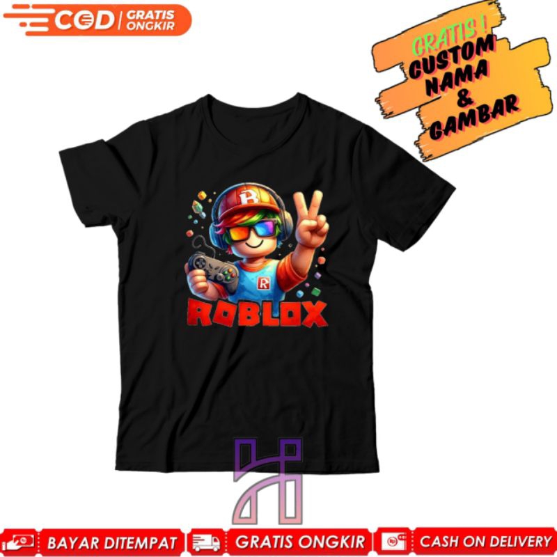 Kaos Roblox Anak Laki Laki Baju Roblox Game Anak Anak