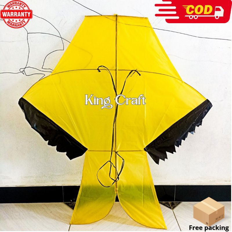 Layangan Bebean/Cotek 80 Cm Bonus Sendaren Dijamin Terbang