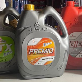 JUMBO X'Cool Premio 20w-50 SG/CD Oli Pelumas Mesin Mobil Bensin Engine Oil 4L