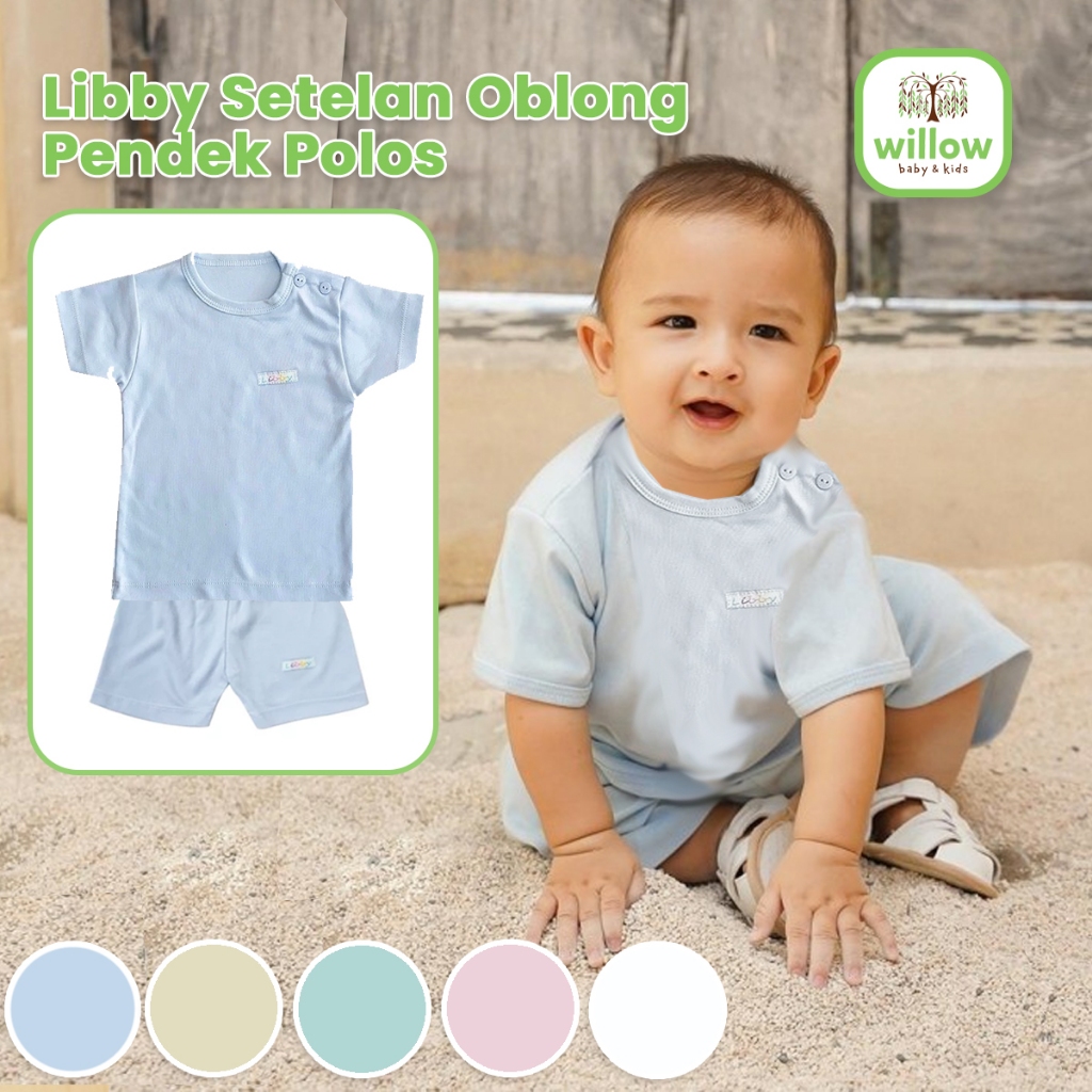 Baju Setelan Anak - Libby Setelan Oblong Pendek Polos
