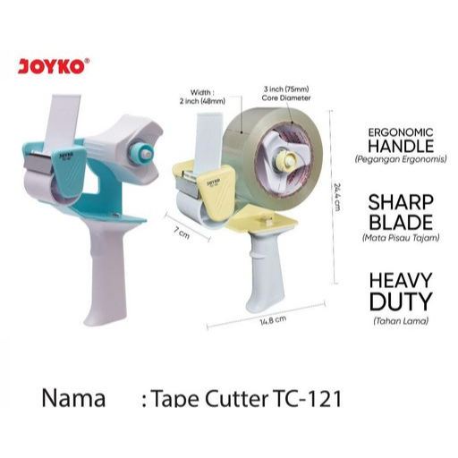 

Joyko Tape Cutter / Pemotong Pita Perekat TC-121