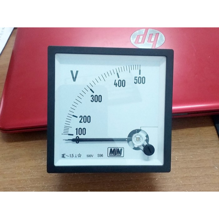 Volt Meter Analog AC 500V 96x96