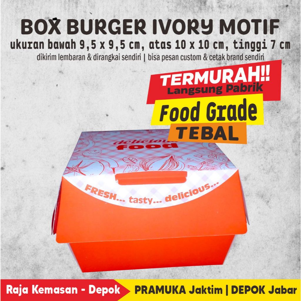 

BOX BURGER IVORY MOTIF