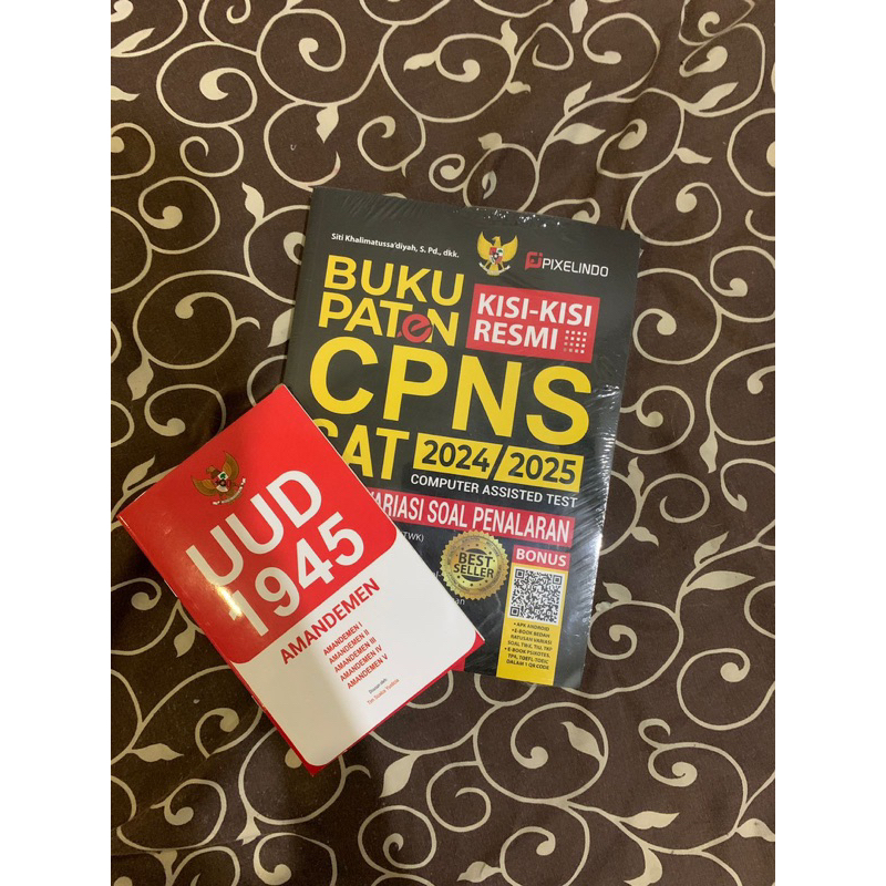 

(NEW SEGEL) Buku Paten CPNS 2024/2025 free UUD 1945 Amandemen