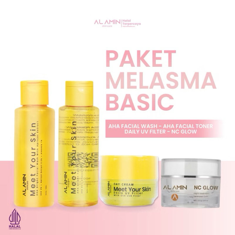 Alamin Skincare Paket Melasma Basic 4pcs