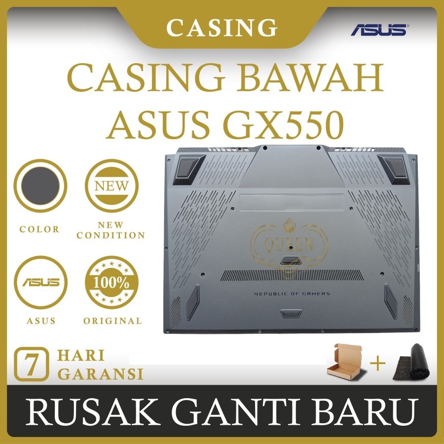 CASING BAWAH LAPTOP ASUS ROG Zephyrus Duo 15 GX550 GX550LXS GX550LWS ORIGINAL