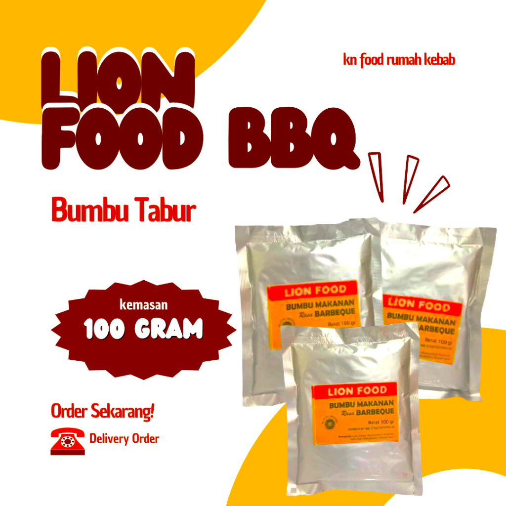 

BBQ | Bumbu Tabur Lion Food ALA SHIHLIN KEMASAN 100 GRAM