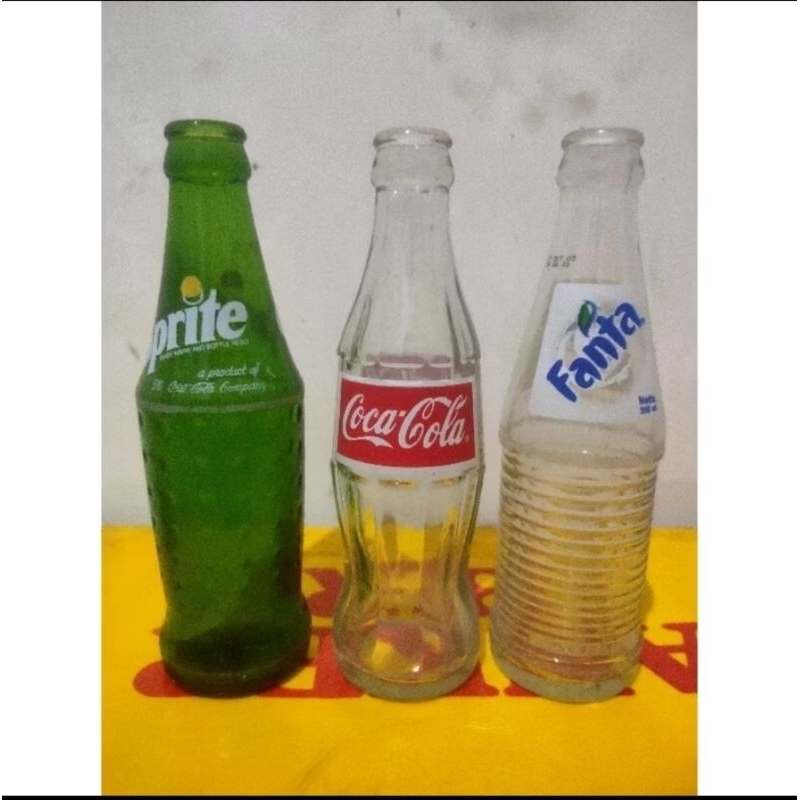 BOTOL SPRITE FANTA COCA-COLA KECIL 200 ML BEKAS