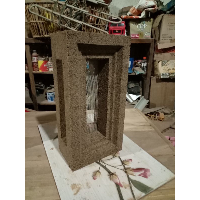 Cetakan Loster Kayu Tumbuk 2 Muka