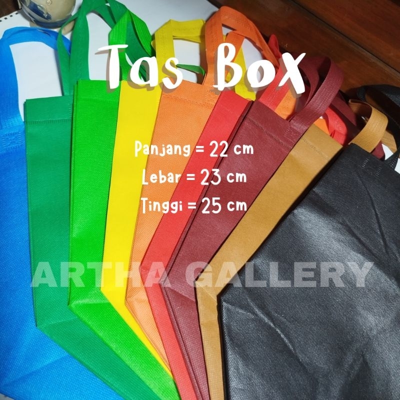 

1 Bal isi 60 Pcs Tas Box 22x22cm Tinggi 25cm / Tas Hajatan / Tas Spunbond / Goodie Bag / Tas Ramah Lingkungan