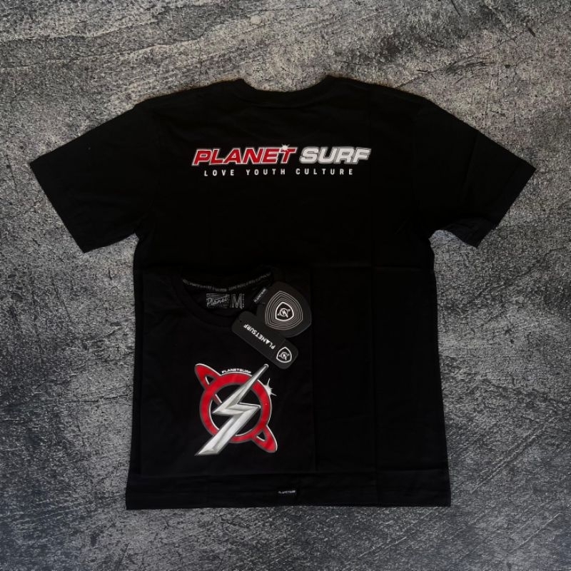 Kaos Planet Surf Big Logo with Back  premium Mirror