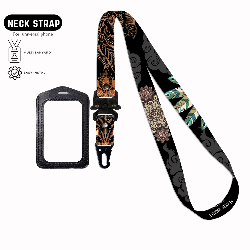 

Billwaz Lanyard Id Card Custom Nama Printing 2cm Etnik Nusantara Series