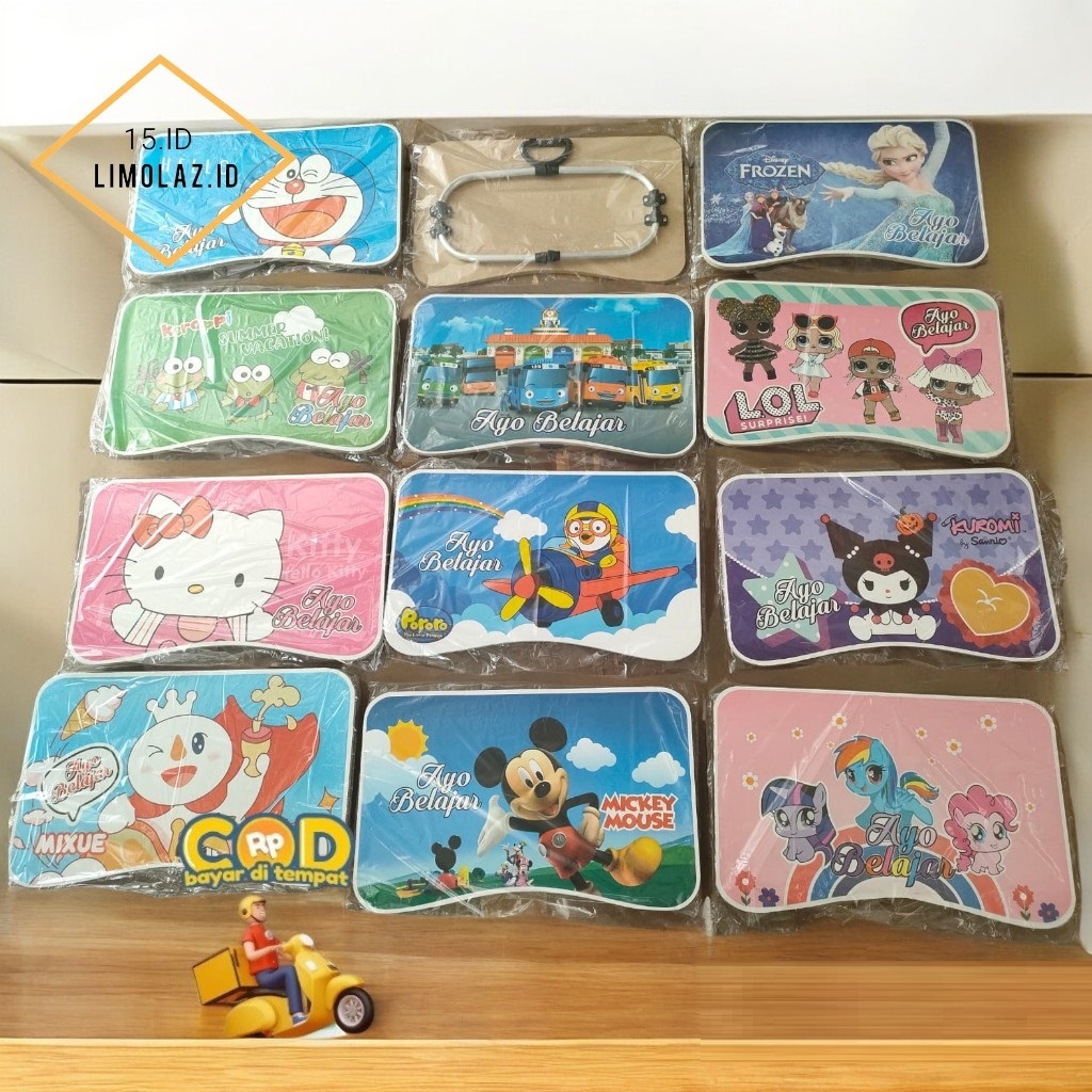 Meja belajar anak / meja belajar lipat / meja lipat karakter /meja belajar anak tk -sd