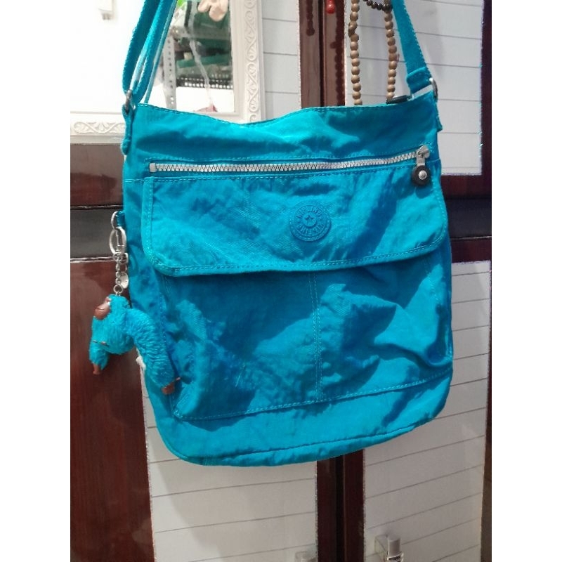 slingbag Kipling branded original lengkap nomor seri tag besi embos monza bag tas second preloved