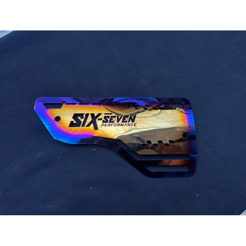 Cover Tameng Knalpot Racing Ala Titanium Vario Pcx Nmax Aerox Beat Mio By Six Seven