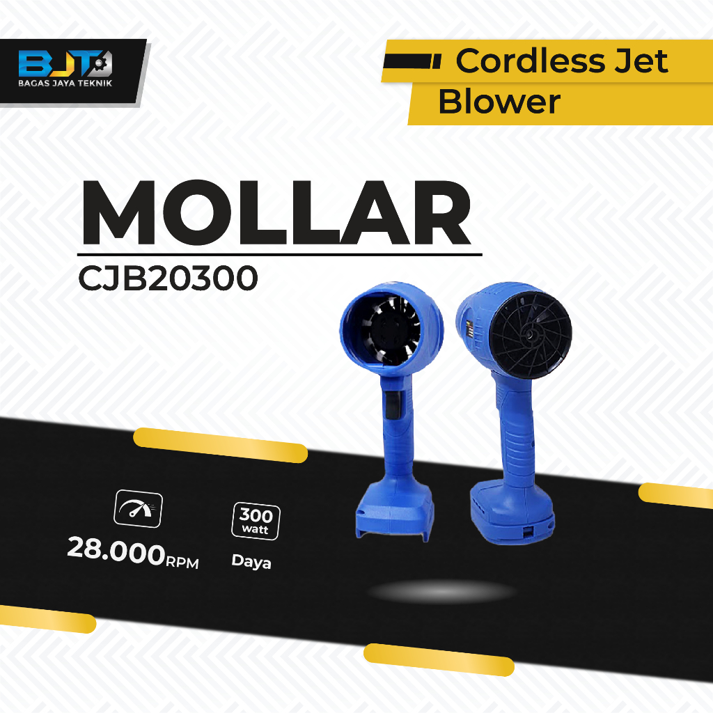 Cordless Jet Blower MOLLAR CJB20300-Unit Only 300Watt 20V