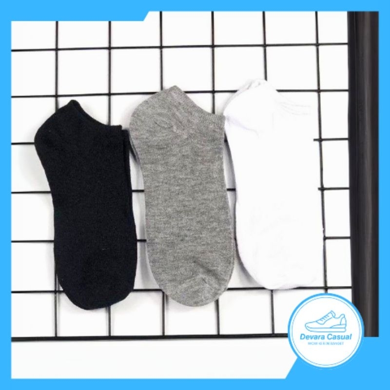 Kaos Kaki Pendek Semata Kaki | Kaos Kaki Pendek Hitam Putih Abu-Abu