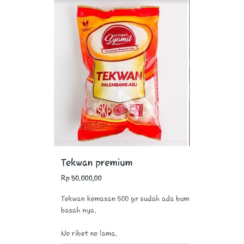 

pempek palembang pempek syamil tekwan premium