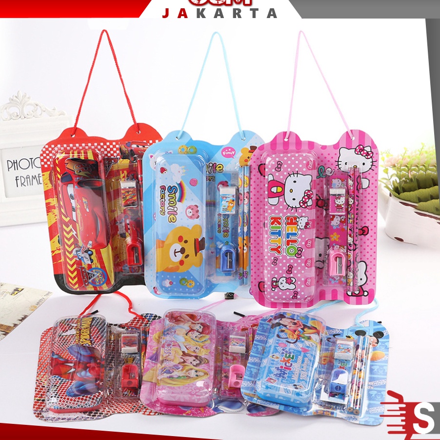 

Murah Terbaru OSM JKT S6139 Set Alat Tulis 6 in 1 Stationery Set Souvenir Anak Paket Alat Tulis Sekolah Fancy Set Anak Motif Karakter Lucu