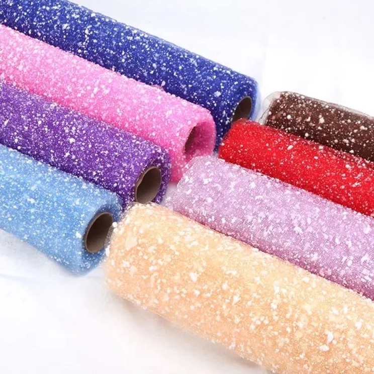 

Model Terkeren 1 Roll Snow Tile Roll Kain Tile Salju Snowy Wrapping Paper Flower Wrapp Kertas Buket