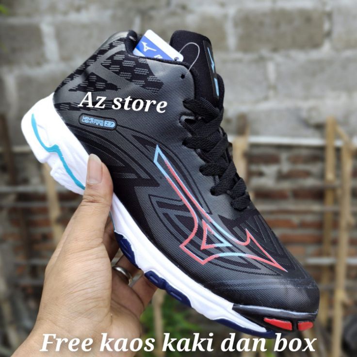 Spesial Terbaru  Sepatu Volly Mizuno Wlz7 Mid Sepatu Voli Pria Wanita Sepatu Olahraga Pria Sepatu Vo