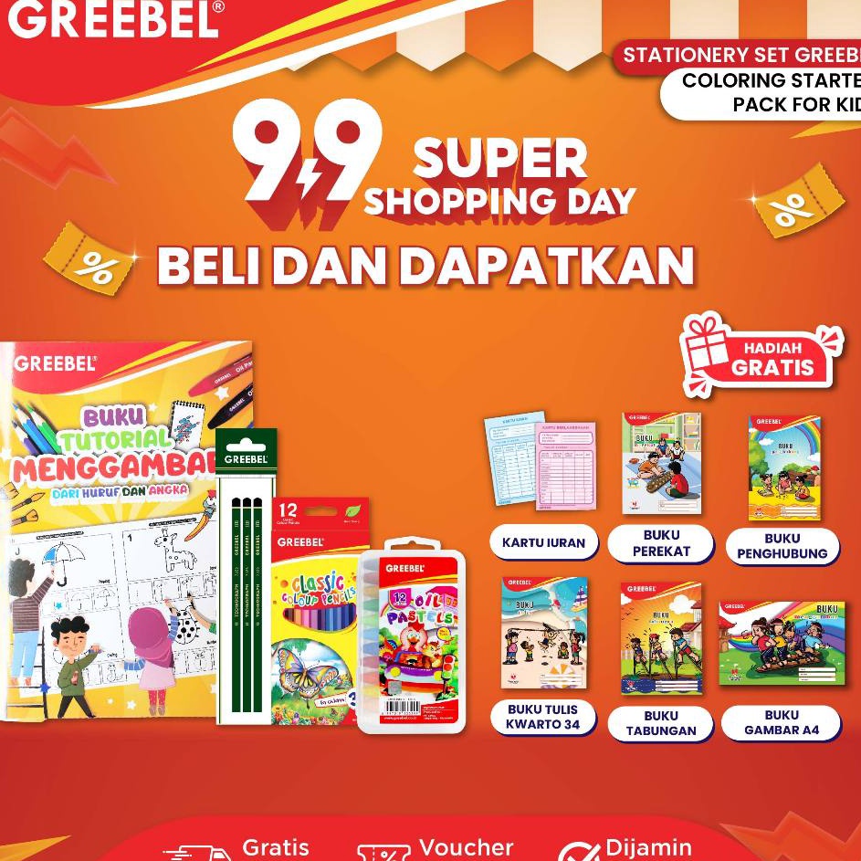 

Best Arrival GREEBEL Paket Mewarnai Menggambar Lengkap Paket Coloring Starter Pack For Kids