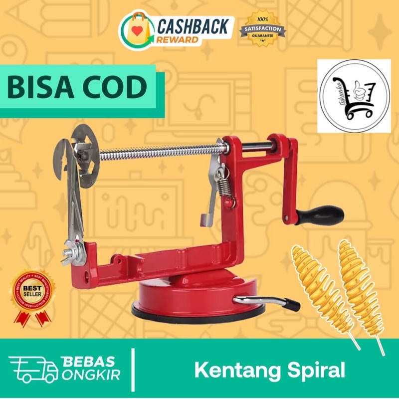 MESIN KENTANG SPIRAL ALAT PEMOTONG SPIRAL POTATO SLICER ULIR KENTANG ALAT POTONG ULIR KENTANG