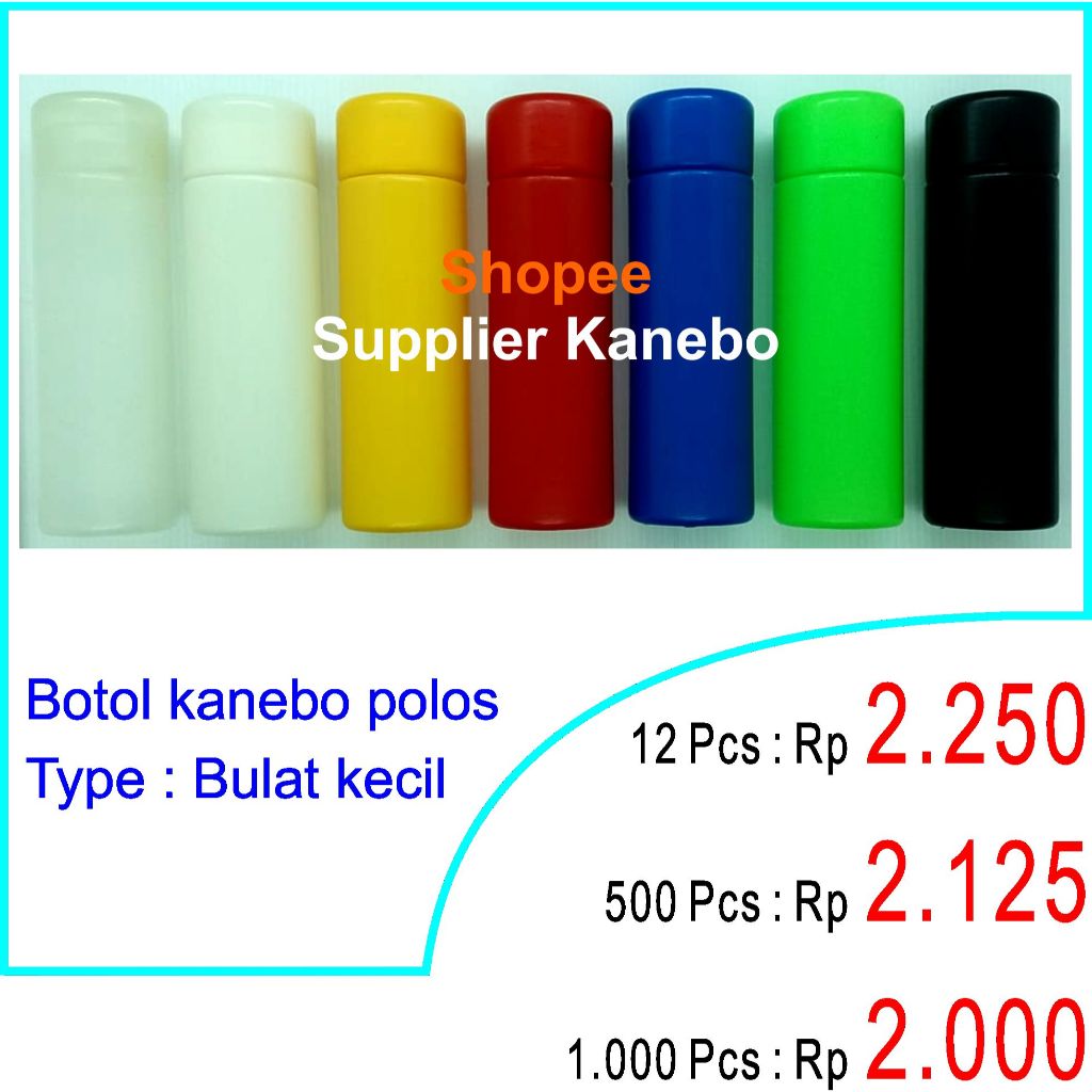 Botol kanebo polos Bulat kecil - Botol saja, Tanpa kanebo - AION Plas Chamois Mobil Motor
