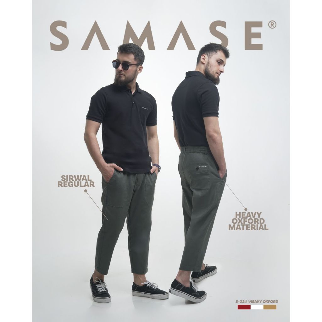 SAMASE Sirwal Reguler S024-S024B Celana Sirwal Panjang Pria Dewasa Terbaru Size Samapai Big Size