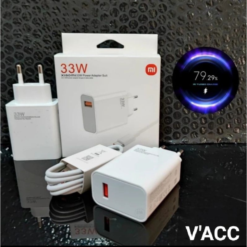 Charger Xiaomi POCO X3 /X3 NFC /X3 PRO 33W USB type C fast charging Original