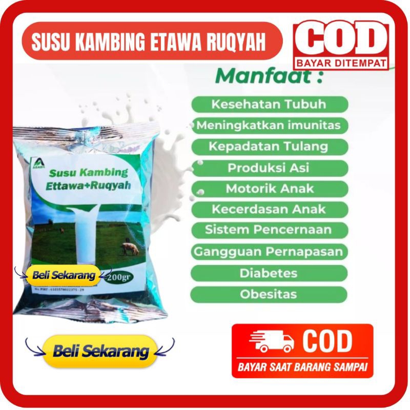 

[ ] RUQYAH 200 GR - SUSU KAMBING ETTAWA RUQYAH ATASI NYERI SENDI REMATIK MASALAH TULANG PERSENDIAN SUSU KAMBING ETAWA