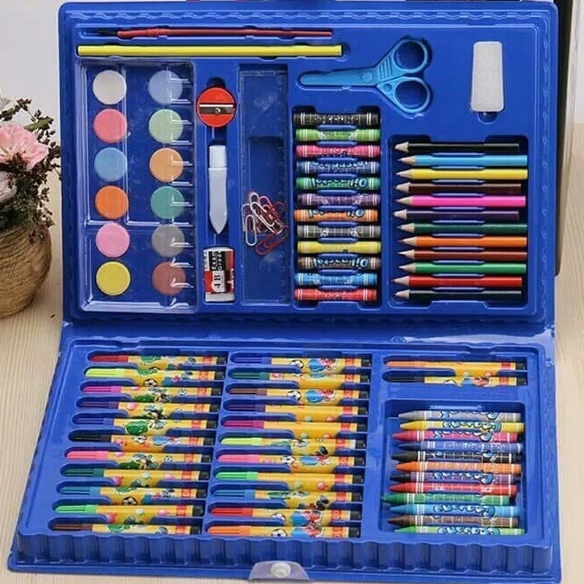 

Garansi Terpercaya GU Crayon Anak Set 86pcs Krayon Mewarnai Anak 86pcs Pensil Warna Set 86pcs