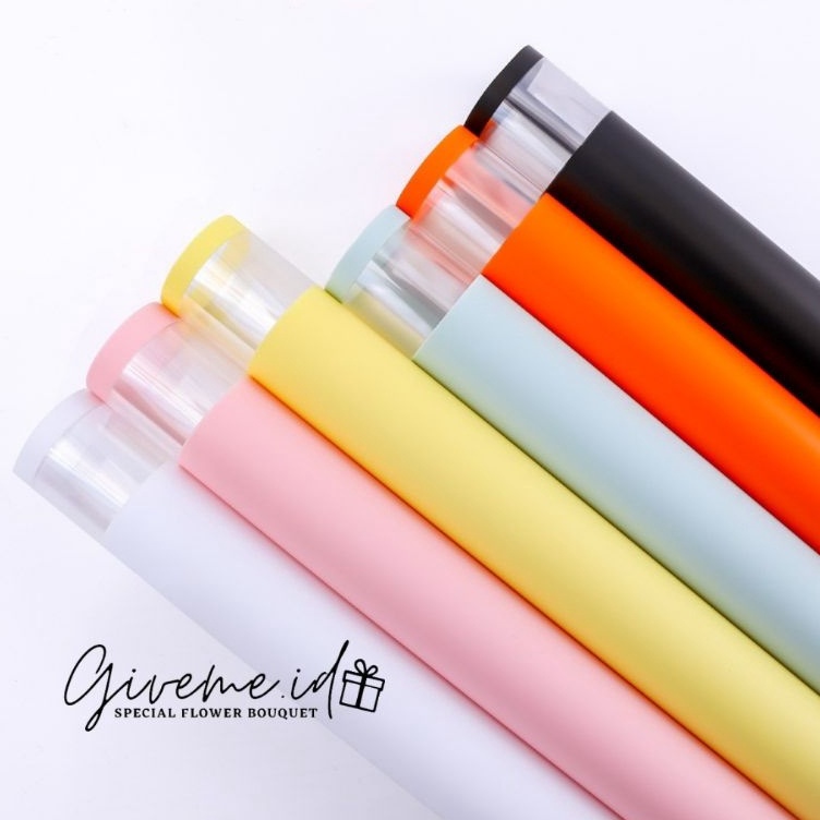 

Murah Hemat 2 LEMBAR CELLOPHANE FRAME WARNA CELLOPHANE TRANSPARAN KERTAS FLORIST BUKET