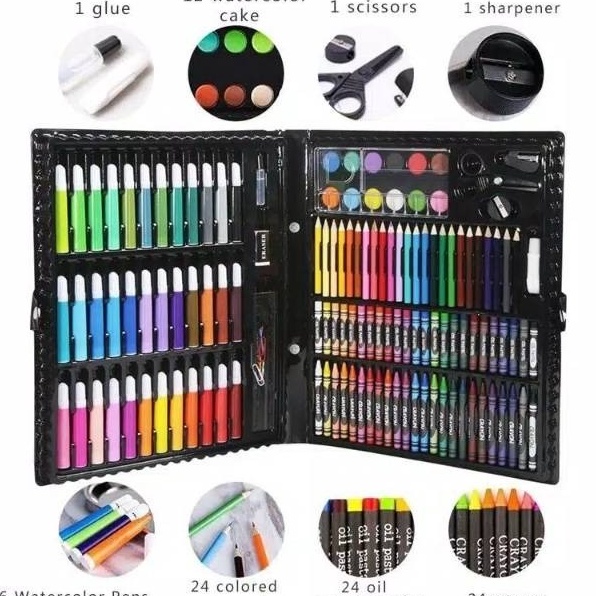 

Buruan Cek 15 Pcs Pensil Warna Art Set Full Crayon Anak Alat Seni Lukis Gambar