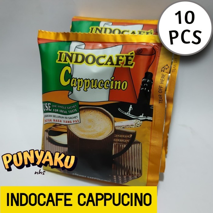 

Kopi INDOCAFE CAPPUCINO 25gr (ISI 10) RENCENG