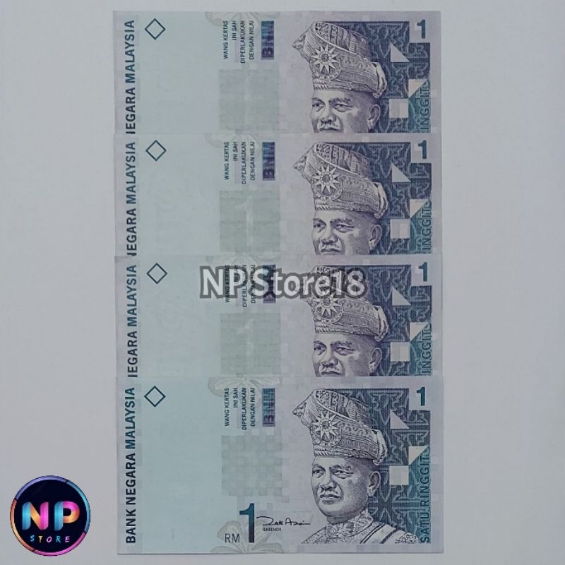 Souvenir Uang Asing Kuno Malaysia 1 One Ringgit Kertas