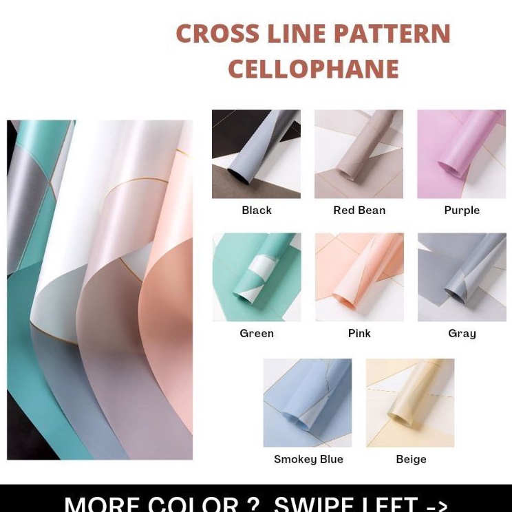 

Best Update 2 lembar Kertas Buket Cross Line Flower Wrapping Kertas Bunga Flower Paper Cellophane Paper