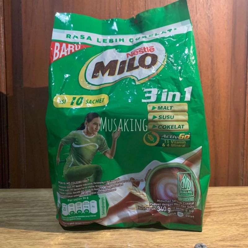 

Milo Healty Drink Polybag Active-Go 10x34gr