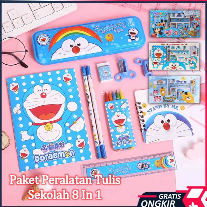 

Grosir Terupdate Gratis Ongkir S5982 Paket Peralatan Tulis Sekolah 8 In 1 Set Alat Tulis Anak Motif Kartun
