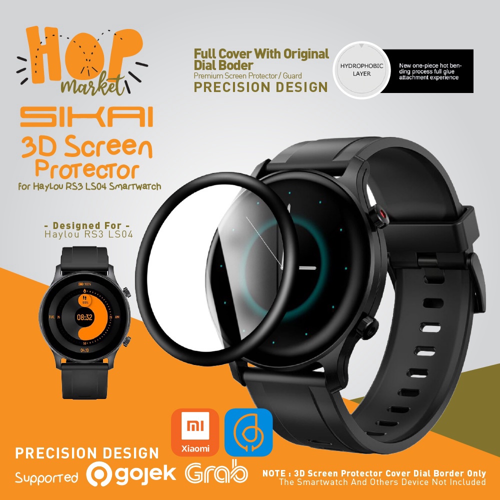 Potongan Diskon Curved Anti Gores 3D Full Cover for Haylou RS3 LS4 Screen Protector A86