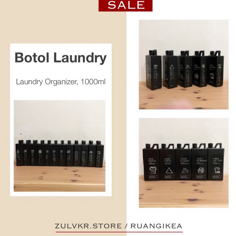 V23 Botol laundry aesthetic refill Botol Sabun Cair LAUNDRY ORGANIZER  JEREN DETERJEN SABUN REFILL 1