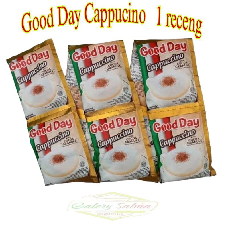 

Good Day Cappucino 1 receng ( 10 saset )