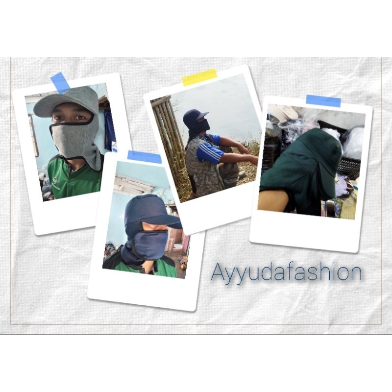 Topi Jepang masker/topi pancing/topi kebuntopi serbaguna topi jepang loreng