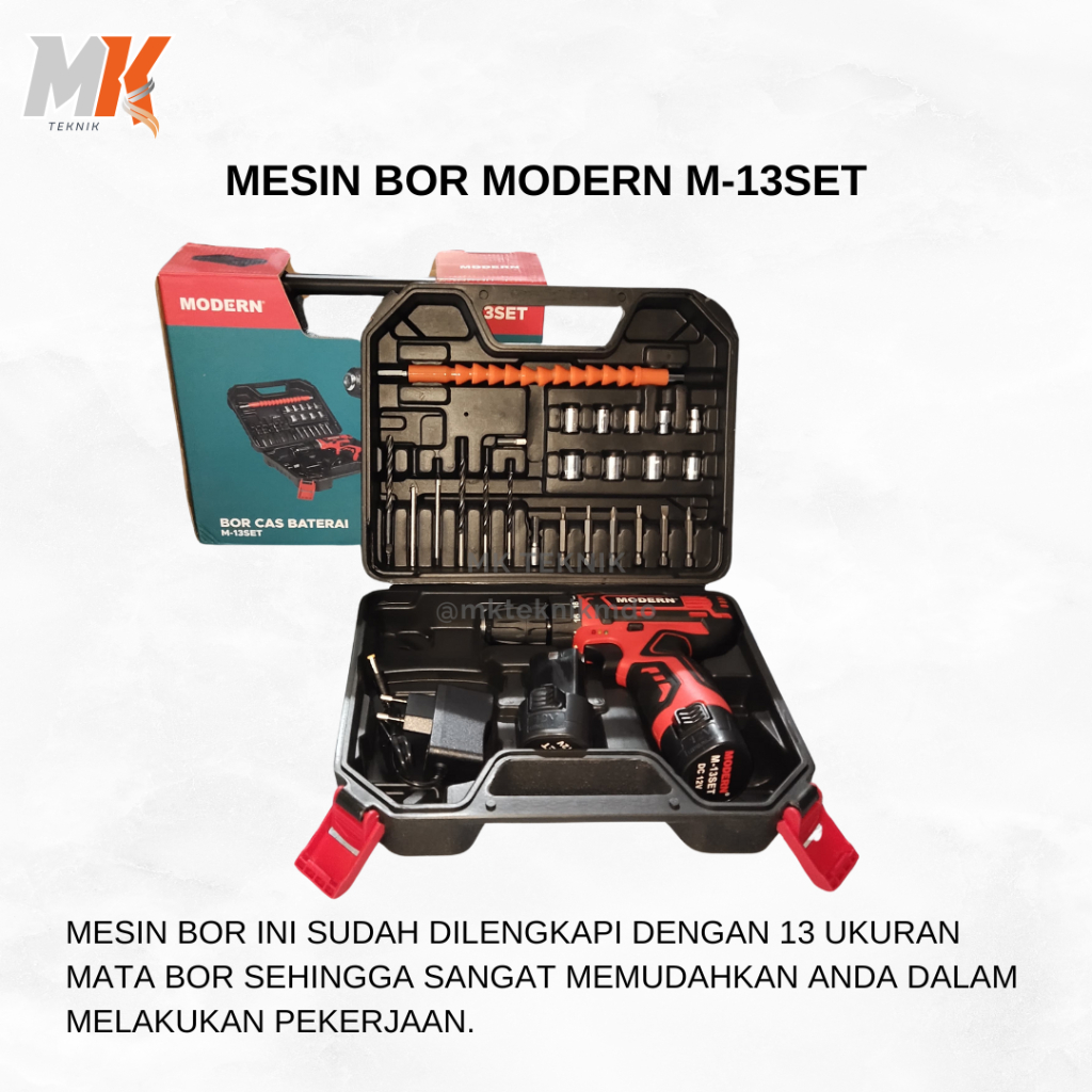 MESIN BOR MODERN M-13SET
